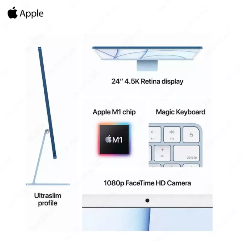 Моноблок Apple iMac 24 | Apple M1 8-Core | 8GB | SSD 256GB | MacOS | Blue