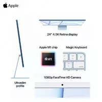 Моноблок Apple iMac 24 | Apple M1 8-Core | 8GB | SSD 512GB | MacOS | Blue - ELSO.uz