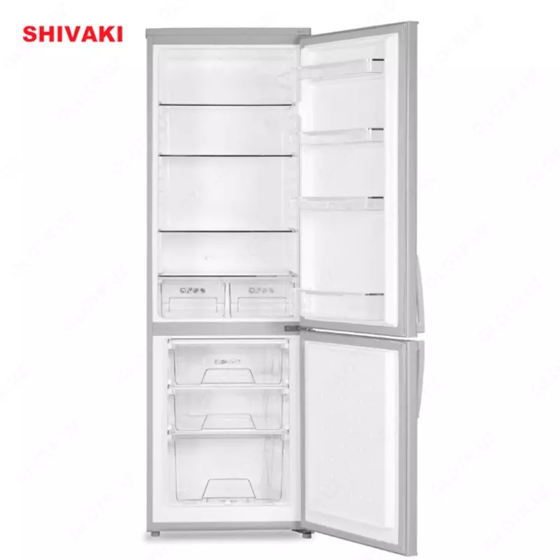 Двухкамерный холодильник Shivaki HD 345 RN Стальной