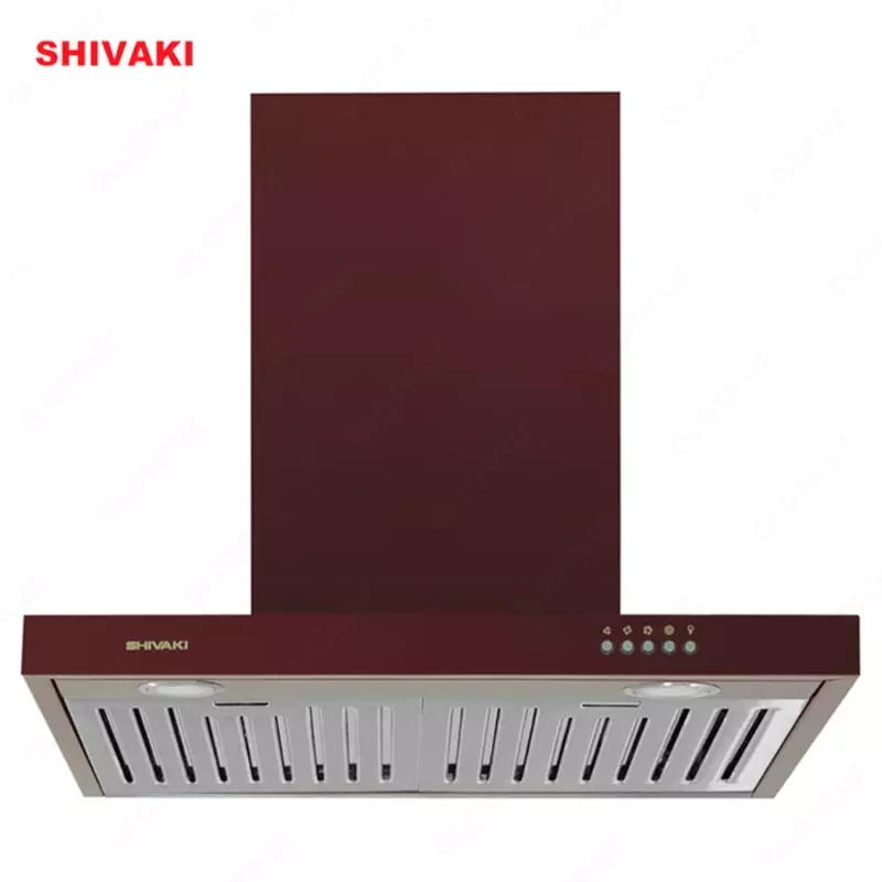 Кухонная вытяжка Shivaki 1460 T Shape Бордовый
