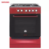 Комбинированная плита Shivaki 6300-K Бордовый