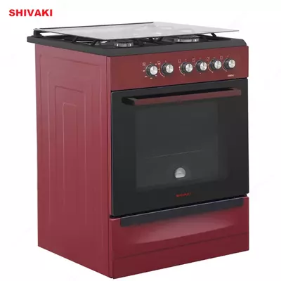 Комбинированная плита Shivaki 6300-K Бордовый