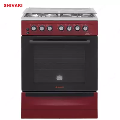 Комбинированная плита Shivaki 6302-K Бордовый