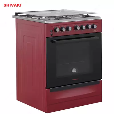 Комбинированная плита Shivaki 6302-K Бордовый