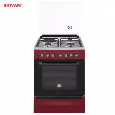 Комбинированная плита Shivaki 6302-K Бордовый
