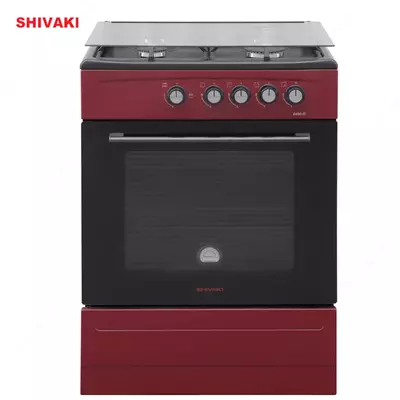 Газовая плита Shivaki 6400-G Бордовый