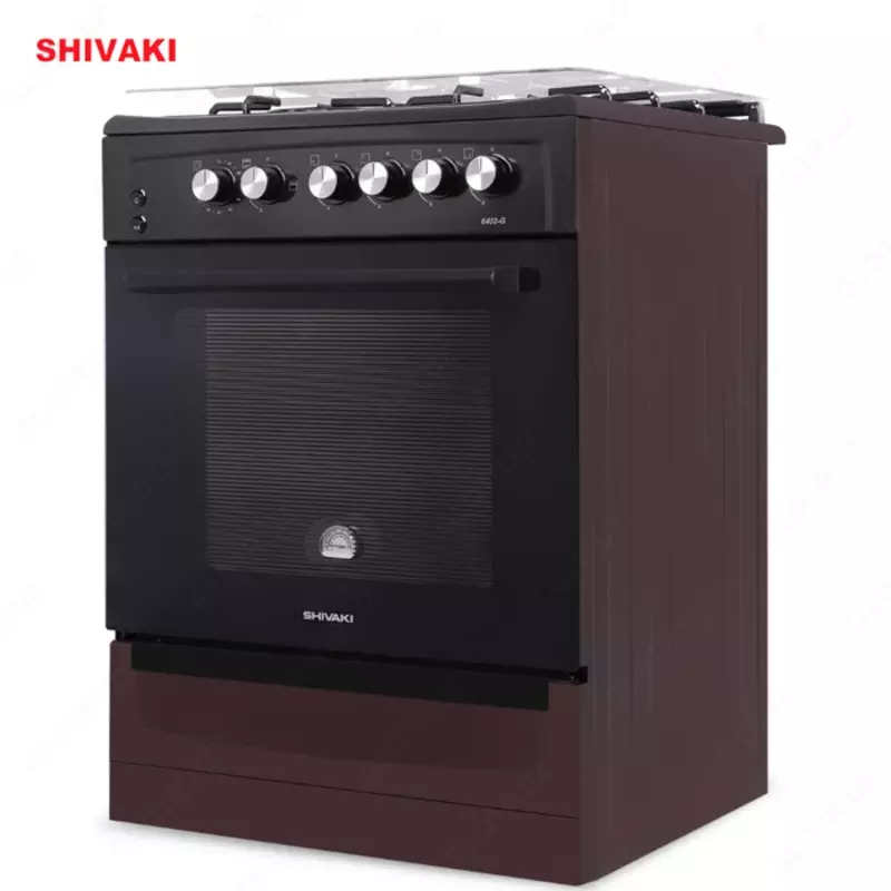 Газовая плита Shivaki 6402-G Бордовый