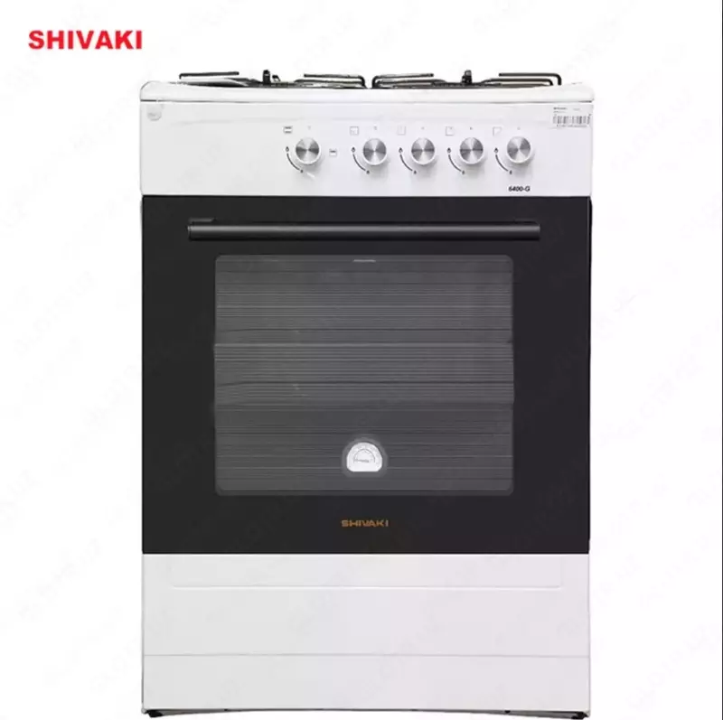 Газовая плита Shivaki 6400-G ГП с Газ контроль Белый