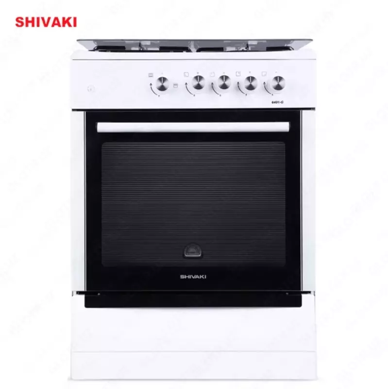 Газовая плита Shivaki 6401-G ГП с Газ контроль Белый