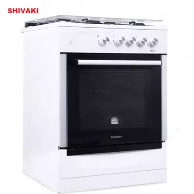 Газовая плита Shivaki 6401-G ГП с Газ контроль Белый
