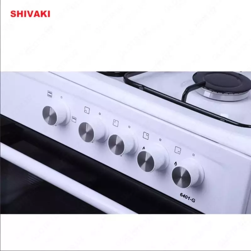 Газовая плита Shivaki 6401-G ГП с Газ контроль Белый