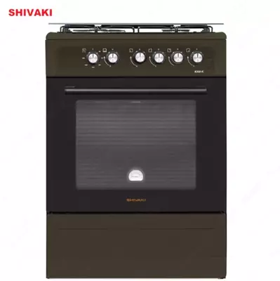 Комбинированная плита Shivaki 6300-K КП с Газ контроль Коричневый