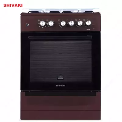 Комбинированная плита Shivaki 6301-K КП с Газ контроль Коричневый