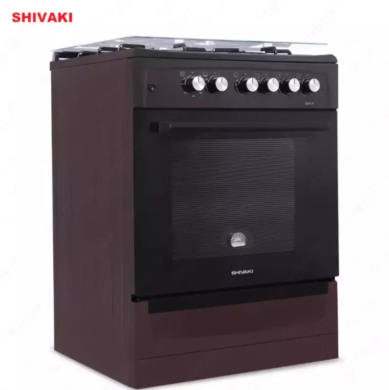 Комбинированная плита Shivaki 6301-K КП с Газ контроль Коричневый