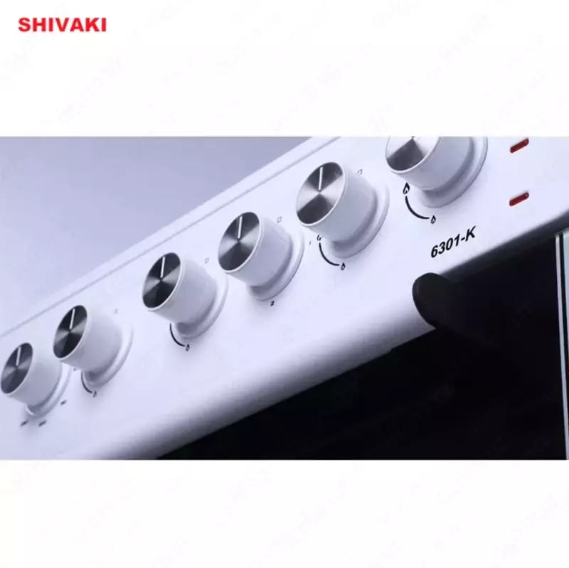 Комбинированная плита Shivaki 6301-K КП с Газ контроль Серый