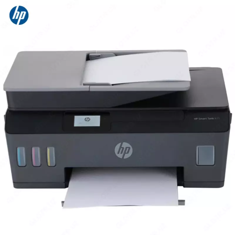 Принтер HP - Smart Tank 615 AiO (A4, 11 стр/мин, 256Mb, струйное МФУ, LCD, USB2.0, WiFi, Touch display, факс, ADF)