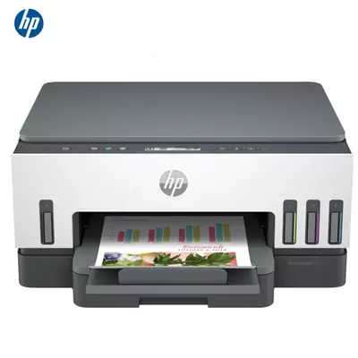 Принтер HP - Smart Tank 720 Wireless AiO (A4, 15 стр/мин, 128Mb, струйное МФУ, LCD, USB2.0, WiFi, двуст.печать, ID Copy)