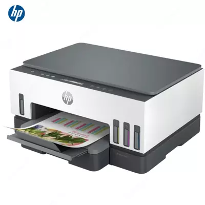 Принтер HP - Smart Tank 720 Wireless AiO (A4, 15 стр/мин, 128Mb, струйное МФУ, LCD, USB2.0, WiFi, двуст.печать, ID Copy)