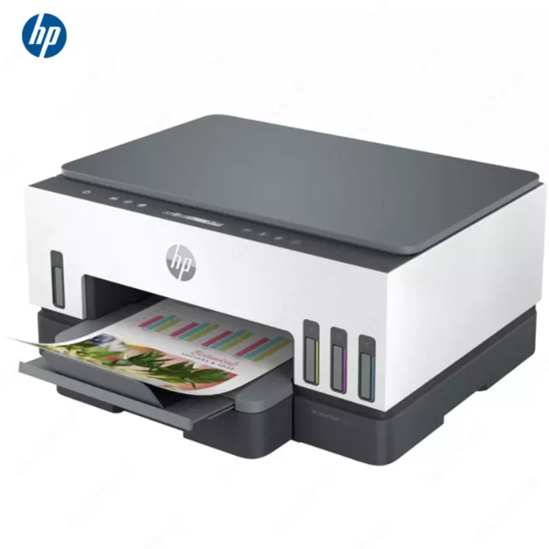 Принтер HP - Smart Tank 720 Wireless AiO (A4, 15 стр/мин, 128Mb, струйное МФУ, LCD, USB2.0, WiFi, двуст.печать, ID Copy)