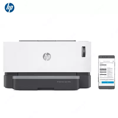 Принтер HP - Neverstop Laser 1000w (A4, 20стр/мин, 32Mb, USB2.0, Ethernet, WiFi)