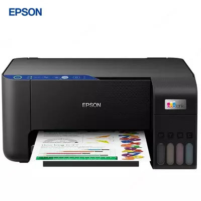 Струйный принтер Epson EcoTank L3251, цветной, A4, USB, Wi-Fi, черный