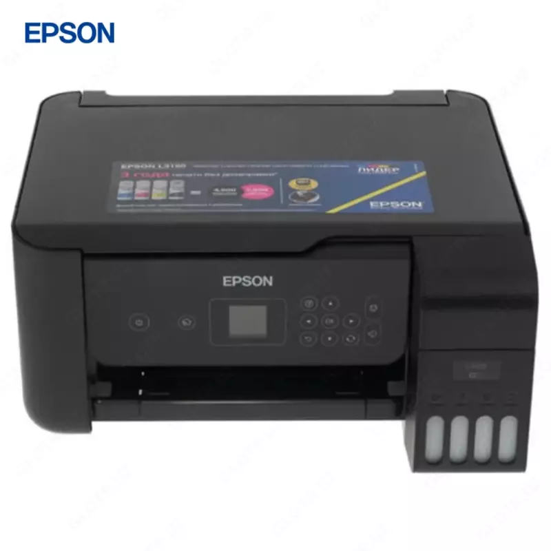 Струйный принтер Epson L3160, цветной, A4, USB, Wi-Fi, черный