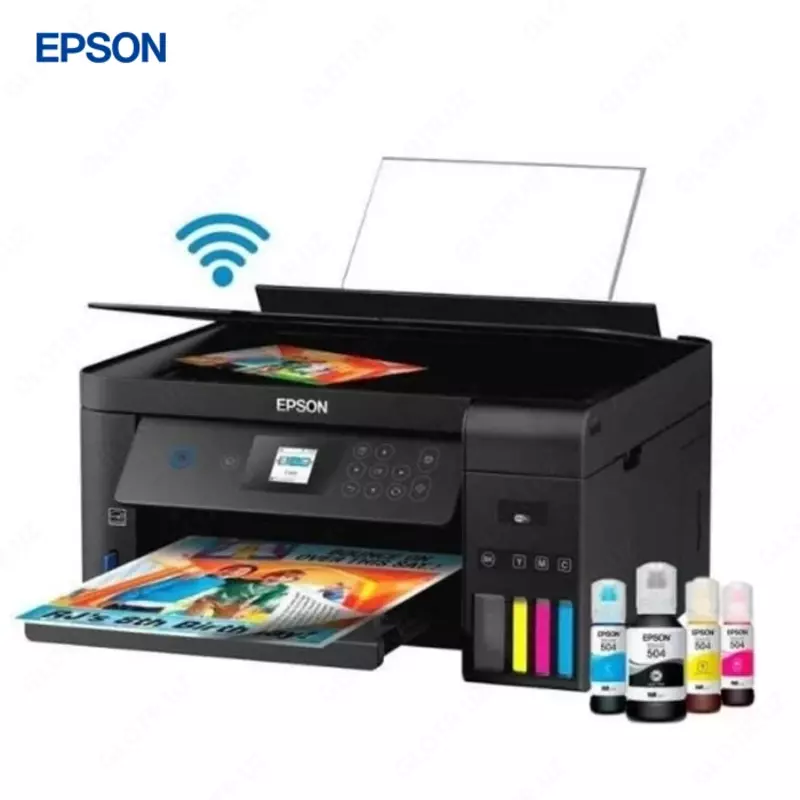 Струйный принтер Epson L4260, цветной, A4, AirPrint, USB, Wi-Fi, черный
