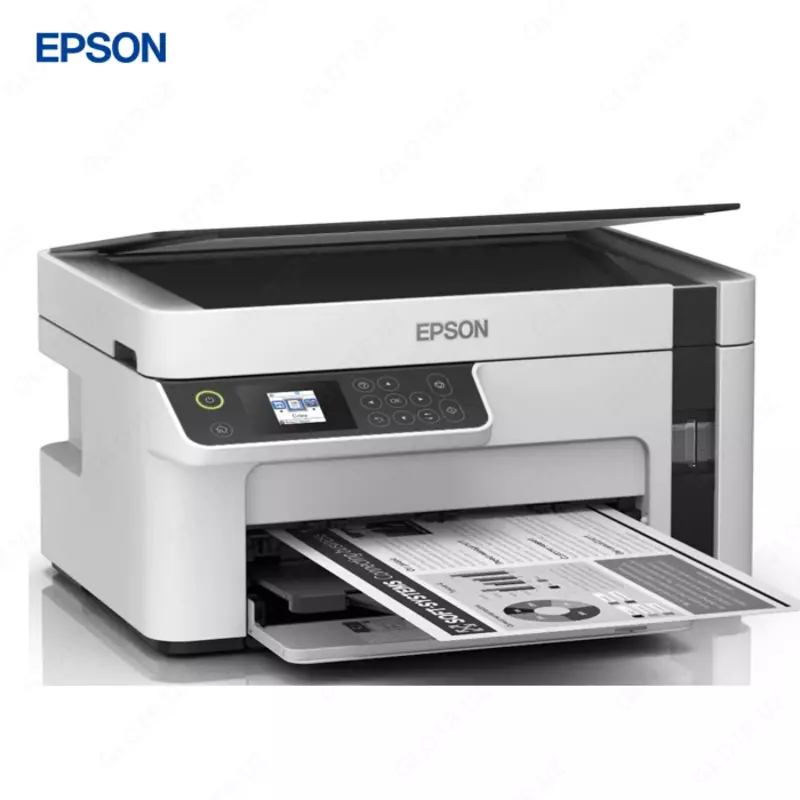 Струйный принтер Epson M2110, черный/белый, A4, Ethernet (RJ-45), USB, черный