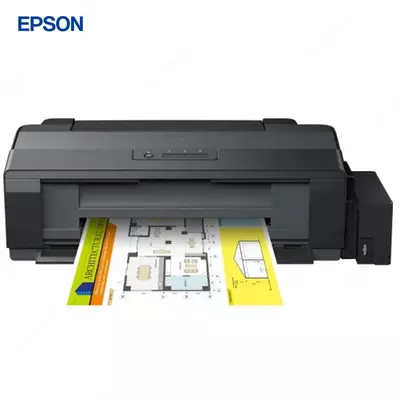 Струйный принтер Epson L1300, цветная, A3+, USB, 15 стр/мин (цветн. А4), черный