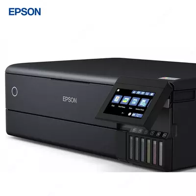 Струйный принтер Epson L8180, цветная, A5, 15 стр/мин (цветн. А4), AirPrint, Ethernet (RJ-45), USB, Wi-Fi, черный