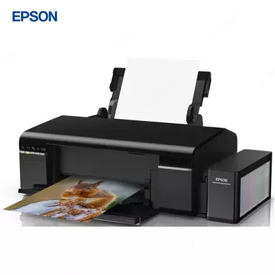 Струйный принтер Epson L805, цветная, A4, 38 стр/мин (цветн. А4), USB, Wi-Fi, черный