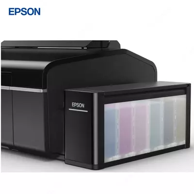 Струйный принтер Epson L805, цветная, A4, 38 стр/мин (цветн. А4), USB, Wi-Fi, черный