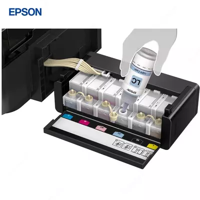 Струйный принтер Epson L850, цветная, A4, 38 стр/мин (цветн. А4), USB, черный