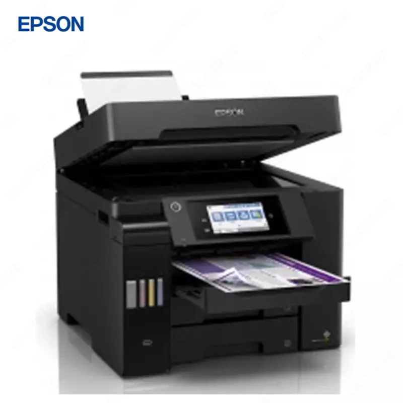 Струйный принтер Epson L6570, цветная, A4, 32 стр/мин (цветн. А4), Ethernet (RJ-45), USB, Wi-Fi, черный