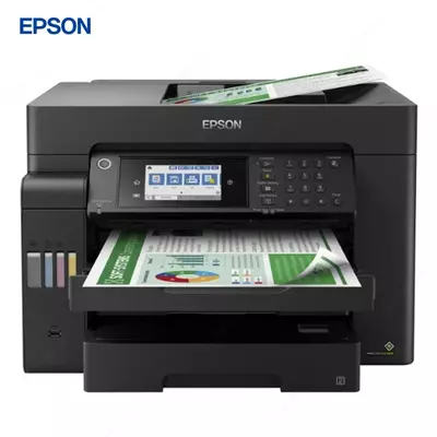 Струйный принтер Epson L15150, цветная, A3, 22 стр/мин (цветн. А3), AirPrint, Ethernet (RJ-45), USB, Wi-Fi, черный