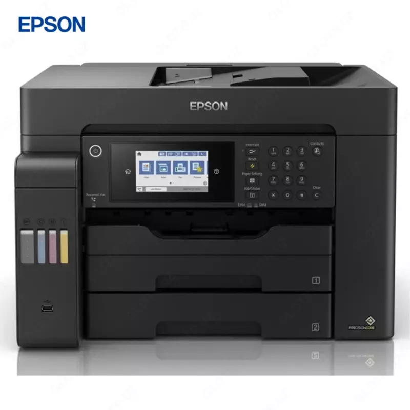 Струйный принтер Epson L15150, цветная, A3, 22 стр/мин (цветн. А3), AirPrint, Ethernet (RJ-45), USB, Wi-Fi, черный