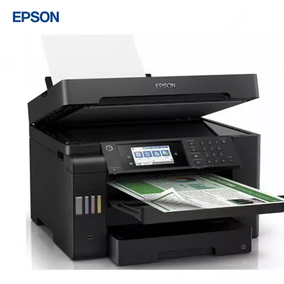 Струйный принтер Epson L15150, цветная, A3, 22 стр/мин (цветн. А3), AirPrint, Ethernet (RJ-45), USB, Wi-Fi, черный