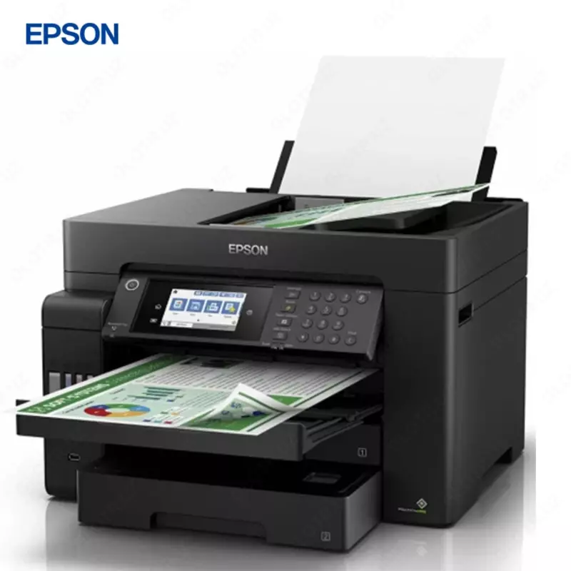 Струйный принтер Epson L15150, цветная, A3, 22 стр/мин (цветн. А3), AirPrint, Ethernet (RJ-45), USB, Wi-Fi, черный