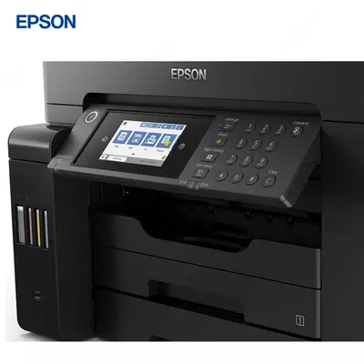 Струйный принтер Epson L15160, цветная, A4, 32 стр/мин (цветн. А4), Ethernet (RJ-45), USB, Wi-Fi, черный