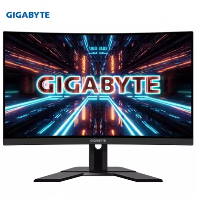 Монитор Gigabyte - 27" G27QC A-EK Curved Gaming Monitor, VA, 165hz, 1mc, QHD (2560x1440) 2K, HDMI, DisplayPort, Speaker, Black