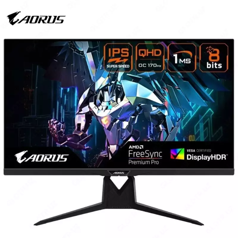 Монитор Aorus - 32" FI32Q-EK Gaming Monitor, IPS, 165Hz, 1mc, QHD (2560x1440), 2K, HDMI, DisplayPort, USB, RGB, Black