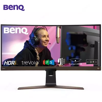 Монитор BENQ - 38" EW3880R HDR Multimedia Monitor, IPS, 5mc, 60hz, WLED (3840x1600) 4K, HDMI+DP+TypeC, audio, Brown