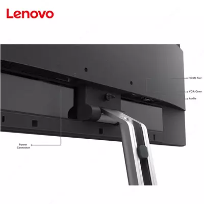 Монитор Lenovo - 24" L24i-30 Monitor, IPS, 4mc, 75Hz, FHD (1920x1080), VGA+HDMI Black