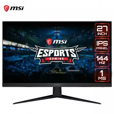 Монитор MSI - 27" Optix G271 Gaming Monitor, IPS, 144z, 1mc, FHD (1920x1080), HDMI, DisplayPort, Black