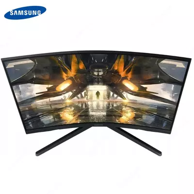 Монитор Samsung - 27" LS27AG550EMXZN Odyssey G5 Curved Gaming Monitor, VA, 165Hz, 1mc, QHD (2560x1440), HDMI+DP, Black