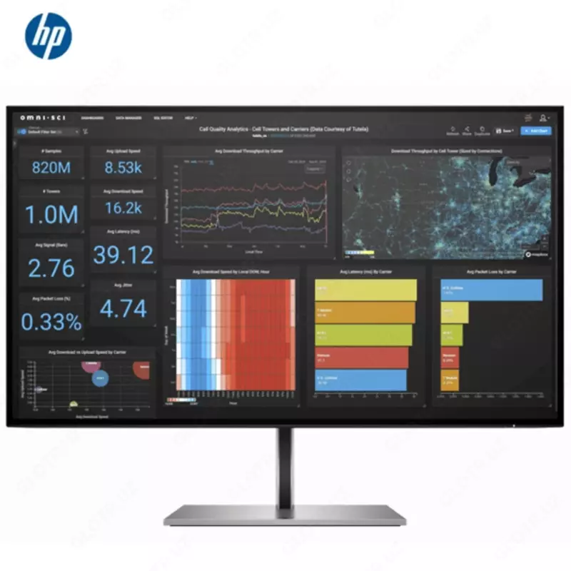 Монитор HP - 27" Z27q G3 Monitor, IPS, 5mc, 60Hz, QHD (2560x1440), HDMI, DisplayPort, Silver