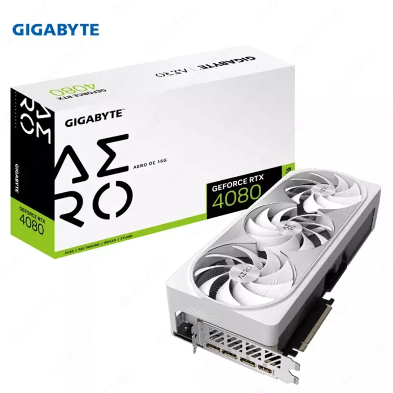 Видеокарта Gigabyte - 16GB GeForce RTX4080 AERO OC GV-N4080AERO OC-16GD