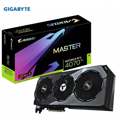 Видеокарта Gigabyte - 12GB GeForce RTX 4070Ti AORUS MASTER GV-N407TAORUS M-12GD