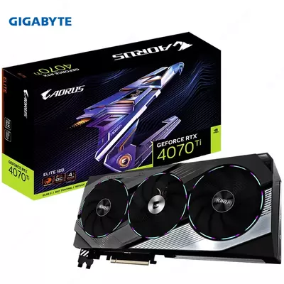 Видеокарта Gigabyte - 12GB GeForce RTX 4070Ti AORUS ELITE GV-N407TAORUS E-12GD