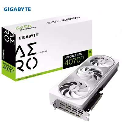 Видеокарта Gigabyte - 12GB GeForce RTX 4070Ti AERO OC GV-N407TAERO OC-12GD
